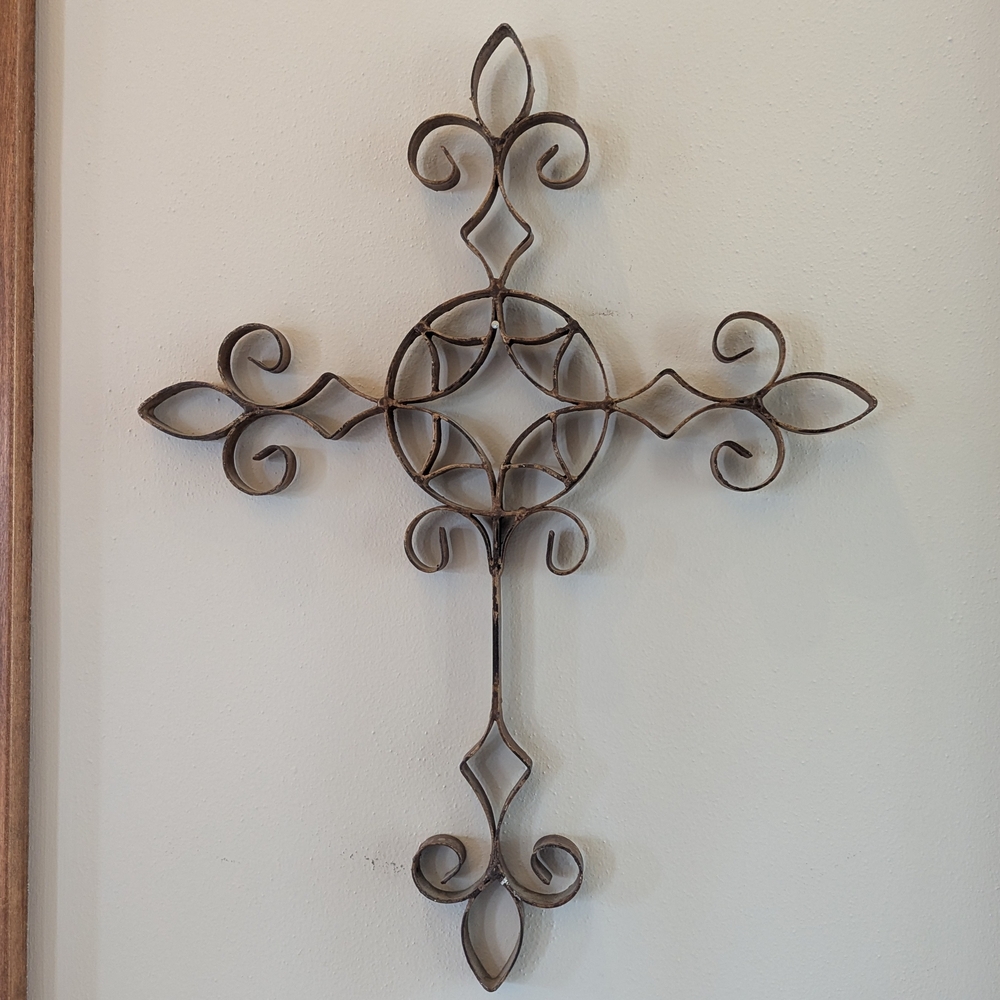 Southern Living At Home Brown Decorative Cross Wall Art